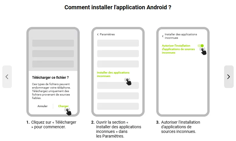 Comment installer le fichier APK 